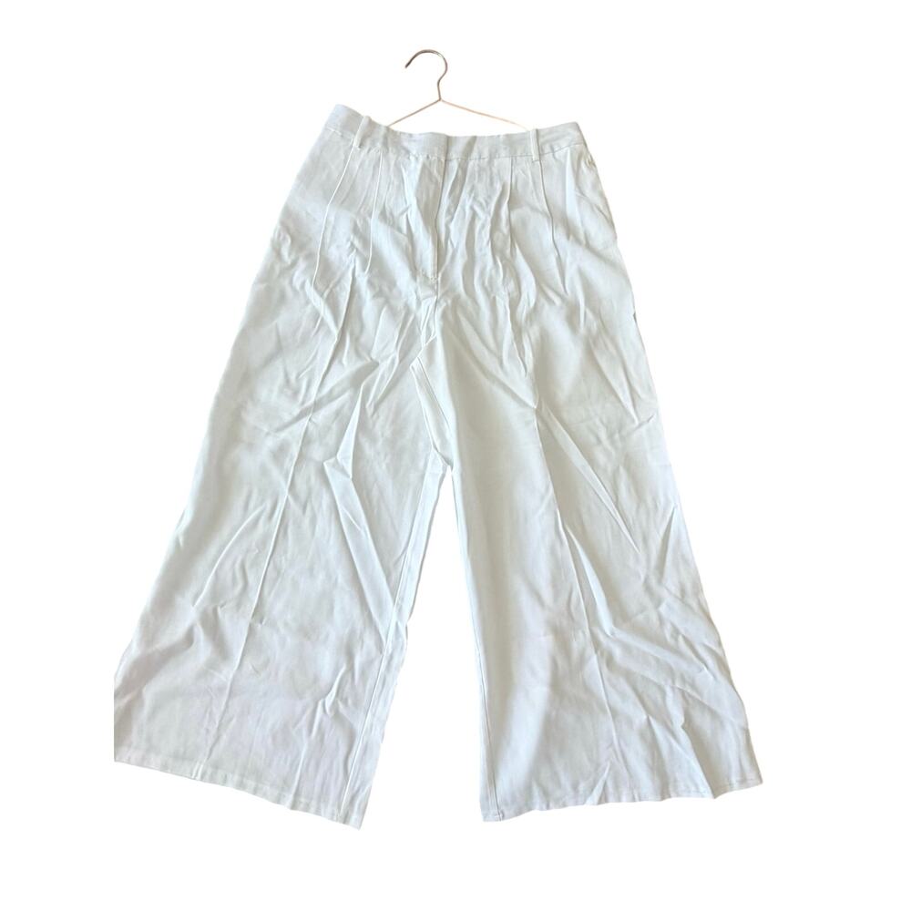 Worthington White Wide-Leg Pants new with tag size 10 petite